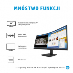 Monitor HP M34d 34" WQHD