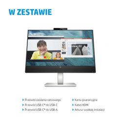 Monitor HP M24 23.8 FHD IPS USB-C Webcam 