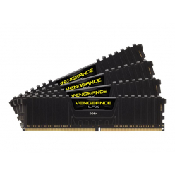 Pamięć CORSAIR 64GB RAMKit 4x16GB DDR4 2400MHz 4x288Dimm 14-16-16-31 Vengeance LPX czarny Heat Spreader 1.2V