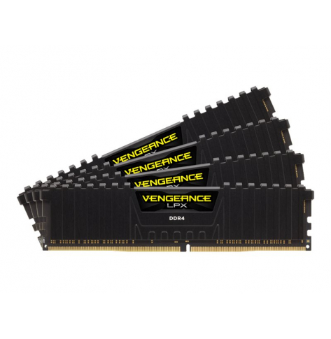 Pamięć CORSAIR 64GB RAMKit 4x16GB DDR4 2666MHz 4x288Dimm 16-18-18-35 Vengeance LPX czarny Heat Spreader 1.2V
