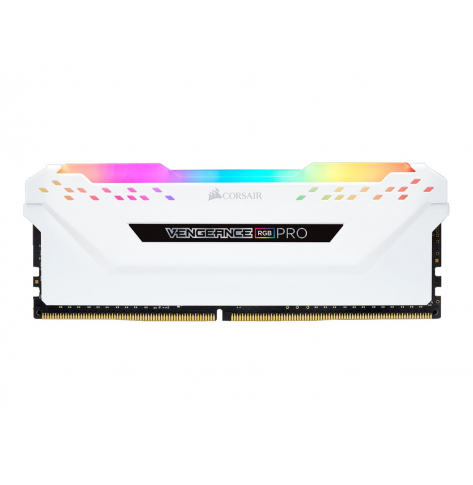 Pamięć CORSAIR DDR4 3200MHz 32GB 2x16GB DIMM 16-20-20-38 XMP 2.0 Vengeance RGB Pro white Heatspreader RGB LED czarny PCB 1.35V