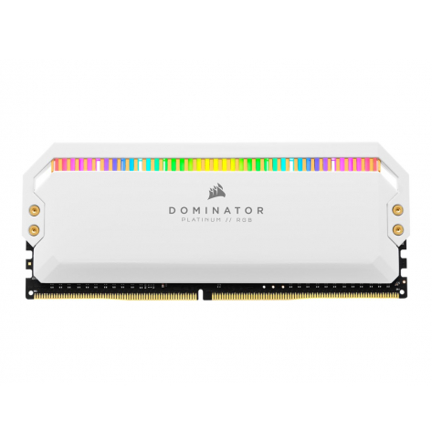 Pamięć CORSAIR DDR4 3200MHz 32GB 4x8GB DIMM 16-18-18-36 XMP 2.0 Base SPD2666 DOMINATOR PLATINUM RGB White Heatspreaders RGB LED