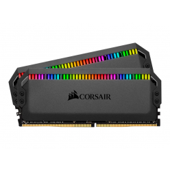 Pamięć CORSAIR DDR4 3200MHz 64GB 2x32GB DIMM 16-18-18-36 XMP 2.0 DOMINATOR PLATINUM RGB czarny Heatspreader RGB LED 1.35V