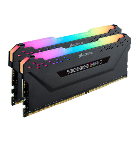 Pamięć CORSAIR DDR4 3200MHz 64GB 2x32GB DIMM 16-20-20-38 XMP 2.0 VENGEANCE RGB PRO czarny Heatspreader RGB LED 1.35V