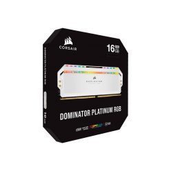 Pamięć CORSAIR DOMINATOR PLATINUM RGB 16GB 2x8GB DDR4 3200MHz DIMM 1.35V White
