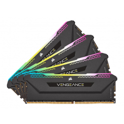 Pamięć CORSAIR VENGEANCE RGB PRO SL 64GB DDR4 4x16GB DDR4 3200MHz DIMM czarny 1.35V