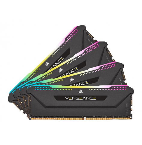 Pamięć CORSAIR VENGEANCE RGB PRO SL 64GB DDR4 4x16GB DDR4 3200MHz DIMM czarny 1.35V