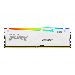 Pamięć KINGSTON FURY Beast 32GB DIMM 6000MT/s DDR5 CL40 White RGB XMP