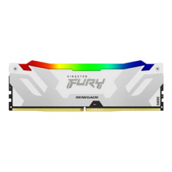 Pamięć KINGSTON FURY Renegade 16GB DIMM DDR5 6400MT/s DDR5 CL32 RGB White XMP