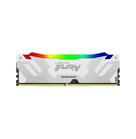 Pamięć KINGSTON FURY Renegade 16GB DIMM DDR5 6400MT/s DDR5 CL32 RGB White XMP
