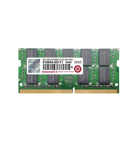 Pamięć TRANSCEND Premium 16GB DDR4 2400Mhz ECC-SO-DIMM 2Rx8 1Gx8 CL17 1.2V ORIG Chip Wide Temp.