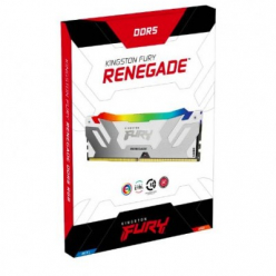 Pamięć KINGSTON FURY Renegade 16GB DIMM DDR5 6000MT/s DDR5 CL32 RGB White XMP
