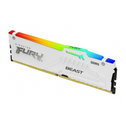 Pamięć KINGSTON FURY Beast 64GB DIMM 6000MT/s DDR5 CL36 Kit of 2 White RGB EXPO