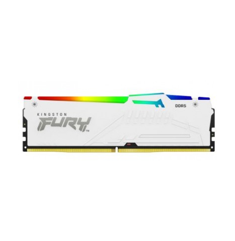 Pamięć KINGSTON FURY Beast 128GB 5600MT/s DDR5 CL40 DIMM Kit of 4 White RGB XMP