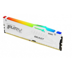 Pamięć KINGSTON FURY Beast 16GB DIMM 5200MT/s DDR5 CL40 White RGB XMP