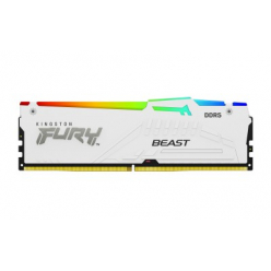 Pamięć KINGSTON FURY Beast 16GB DIMM 6000MT/s DDR5 CL40 White RGB XMP