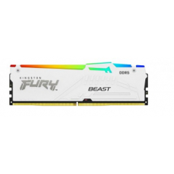 Pamięć KINGSTON FURY Beast 32GB DIMM 5600MT/s DDR5 CL36 Kit of 2 White RGB EXPO