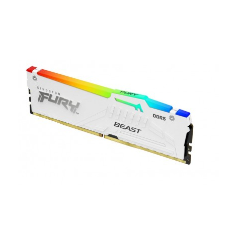 Pamięć KINGSTON FURY Beast 32GB DIMM 5600MT/s DDR5 CL36 White RGB EXPO