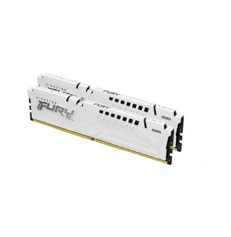 Pamięć KINGSTON FURY Beast 32GB DIMM DDR5 5200MT/s DDR5 CL36 Kit of 2 White EXPO