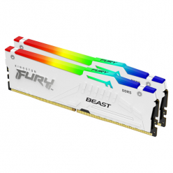 KINGSTON 32GB 6000MTs DDR5 CL30 DIMM zestaw FURY Beast White RGB EXPO