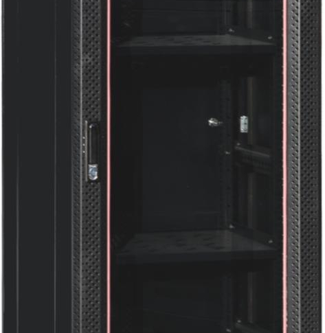 Szafa serwerowa Netrack 32U 600x1000mm  drzwi szklane  czarna ZŁOŻONA
