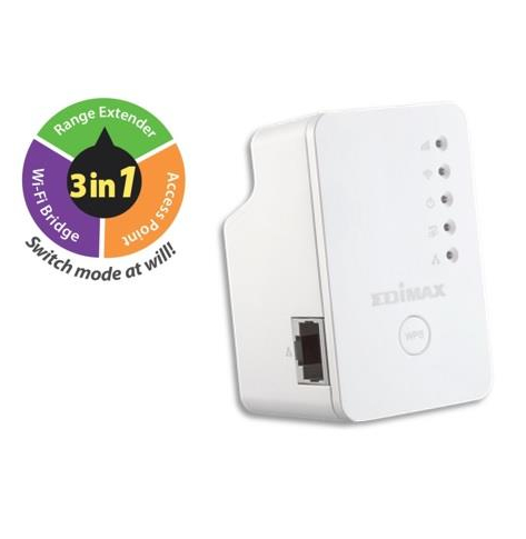 Karta sieciowa  Edimax N300 Universal WiFi Extender/Repeater MINI