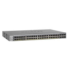 Switch sieciowy zarządzalny Netgear ProSafe Smart GS752TSB-100EUS 52-Porty - 48 portów 1000BaseT (RJ45) 2 porty COMBO GEth (RJ45)/MiniGBIC (SFP) 4 porty MiniGBIC (SFP)