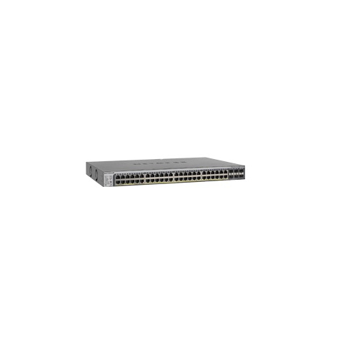 Switch sieciowy zarządzalny Netgear ProSafe Smart GS752TSB-100EUS 52-Porty - 48 portów 1000BaseT (RJ45) 2 porty COMBO GEth (RJ45)/MiniGBIC (SFP) 4 porty MiniGBIC (SFP)