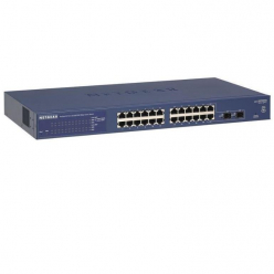 Switch sieciowy zarządzalny Netgear GS724T-400EUS ProSafe Smart 24-Porty 1000BaseT (RJ45) 2 porty MiniGBIC (SFP)