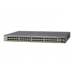 Switch sieciowy zarządzalny Netgear GS752TX-100NES 52-porty - 48 portów 1000BaseT (RJ45) 2 porty 10GBaseT (RJ45) 2 porty 10GB SFP+