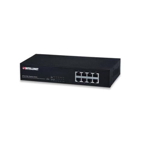 Switch niezarządzalny Intellinet 560764 8-portów 10/100 PoE