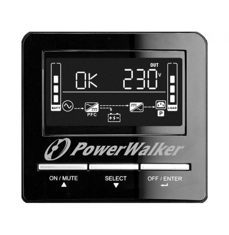 UPS Power Walker Line-Interactive 1500VA, 8x IEC, RJ11/RJ45 in/out, SNMP slot