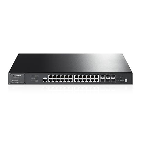 Switch sieciowy niezarządzalny TP-Link T3700G-28TQ24-porty 1000BaseT (RJ45) 4 porty COMBO GEth (RJ45)/MiniGBIC (SFP) 4 porty 10GB SFP+