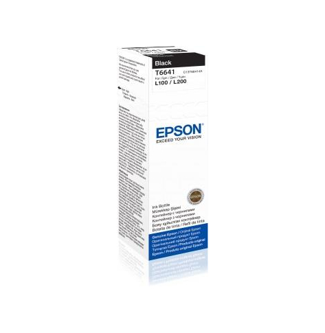 Tusz Epson T6641 Black | 70ml | L100/L200