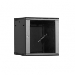 Szafa serwerowa Linkbasic 19'' 15U 600x450mm czarna  drzwi przednie szklane 