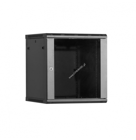 Szafa serwerowa Linkbasic 19'' 22U 600x600mm czarna  drzwi przednie szklane 