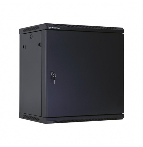 Szafa serwerowa Linkbasic 19'' 12U 600x450mm czarna  drzwi przednie stalowe 