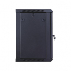 Szafa serwerowa Linkbasic 19'' 12U 600x450mm czarna  drzwi przednie stalowe 