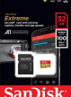 Karta pamięci SANDISK EXTREME microSDHC 32 GB 100/60 MB/s A1 C10 V30 UHS-I U3 Mobile