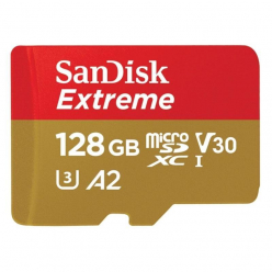 Karta pamięci SanDisk microSDXC 128 GB 160/90 MB/s A2 C10 V30 UHS-I U3 ActionCam