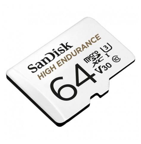 Karta pamięci Sandisk High Endurance Video Monitoring microSDHC 64GB (Read/Write) 100/40 MB/s