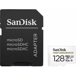 Karta pamięci SANDISK HIGH ENDURANCE (recorders and monitoring)microSDHC 128GBV30 with adapter