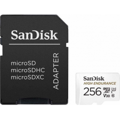 Karta pamięci SANDISK HIGH ENDURANCE (recorders and monitoring)microSDHC 256GBV30 with adapter