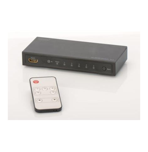 DIGITUS Przełącznik/Switch HDMI 4K UHD 3D, 5-portowy, z pilotem