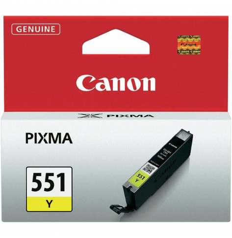 Wkład atramentowy Canon CLI551Y yellow | iP7250/MG5450/MG6350