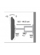 Techly Uchwyt ścienny do TV LCD/LED/PDP dwuprzegubowy 19-37'' 25 kg VESA biały