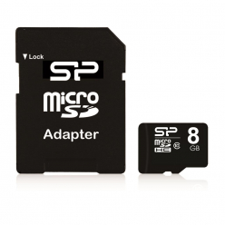 Karta pamięci Silicon Power Micro SDHC 8GB Class 10 +Adapter