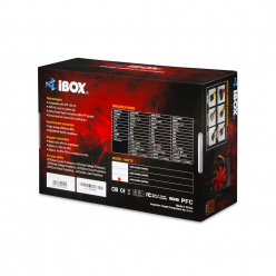 Zasilacz    I-BOX ATX 400W 80+ BRONZE 12 CM FAN BLACK EDITION