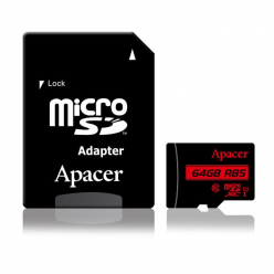 Karta Pamięci Apacer Micro SDXC 64GB Class 10 UHS-I (up to 85MB/s) +adapter