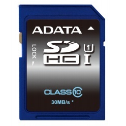 Karta pamięci ADATA 16GB SDHC UHS-1 Class 10 (do 30MB/s)  PHOTO/VIDEO FULL HD